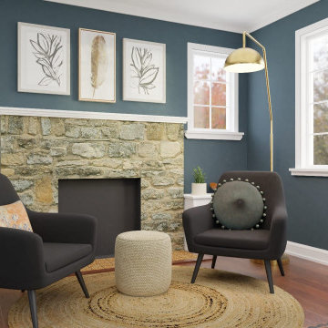Modern Urban Living Room with a Scandinavian Look