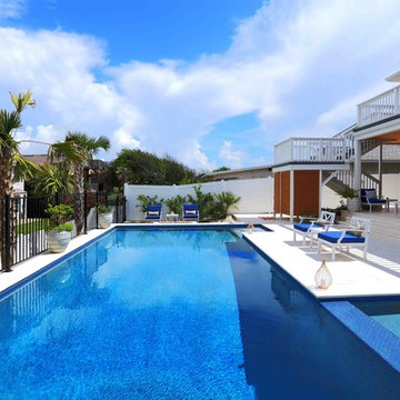Amelia Island Coastal Contemporary Backyard
