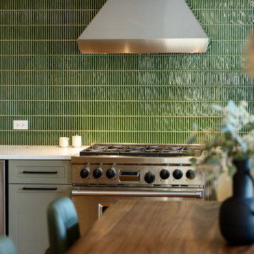 Winnemac Kitchen Remodel: Serene Green Interior