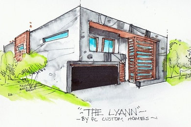 Inspiration for a modern exterior home remodel in DC Metro