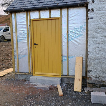 External slatted doors