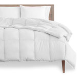 Bare Home - Bare Home All Season Down Alternative Duvet Insert, Queen - *Our comforter has piped edges all the way around the comforter with elegant style box stitching that prevents fill shifting. Crisp and clean ultra-soft comforter is hypoallergenic which protects against dust mites, bed bugs, mold and mildew.