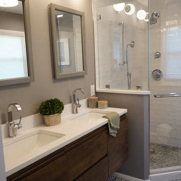 Mid-Century Inspired Bathroom