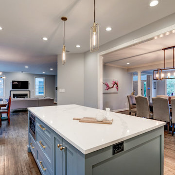 Contemporary Whole Home Renovation in Chevy Chase, MD.