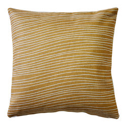 Pillow Decor - Meraki Renaissance Gold Throw Pillow 19x19, with Polyfill Insert - Decorative Pillows