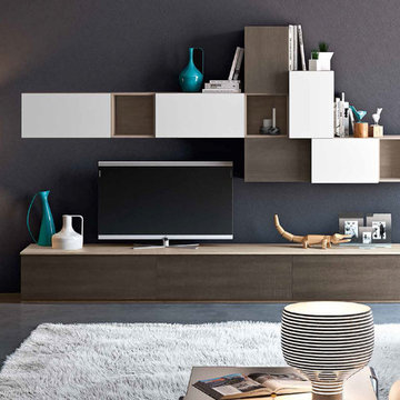 Modern Wall Unit 3D B by Artigian Mobili Italy - $3,615.00