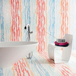 Trend Usa Glass tile mosaic wallpaper - Home Decor