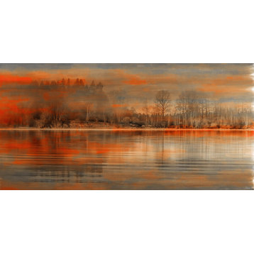 "Serenity" Painting Print on Wrapped Canvas, 45"x22.5"