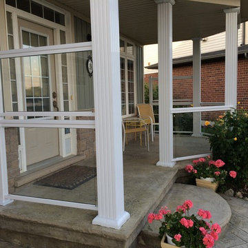 Aluminum and Glass Porch Railings - 118
