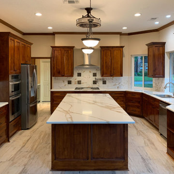 Linden Court - Kitchen, Butler's Pantry, and TV Center