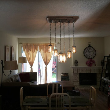 Rustic Custom order Mason Jar chandelier