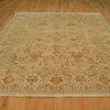 Agra Oriental Rug, Hand-Knotted 100% Wool Thick and Plush Pink