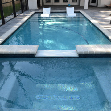 Hyde Park Pool and Spa with Custom Cage