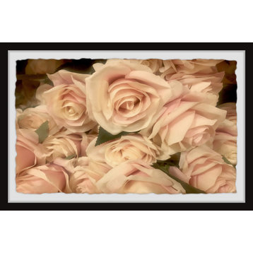 "Rustic Roses" Framed Painting Print, 30"x20"
