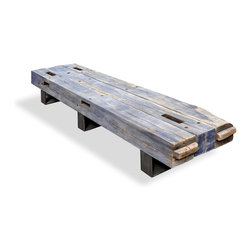 Greyed Oak Bench - Indoor Benches