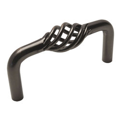 Cosmas - Birdcage Cabinet Pull, 3" Hole Centers, Oil Rubbed Bronze, Set of 10 - Cabinet And Drawer Handle Pulls