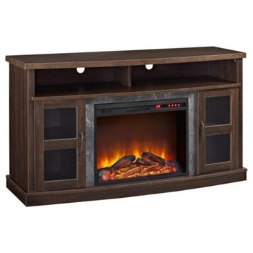 Ameriwood Home Barrow Creek 60" Fireplace TV Stand in Espresso