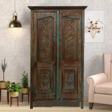 Organic Design with Reclaimed Wood Furniture and Doors