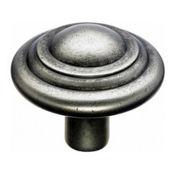 Top Knobs Aspen Collection Botton Knob 1 3/4" Silicon Bronze Light M1475 - Cabinet And Drawer Knobs