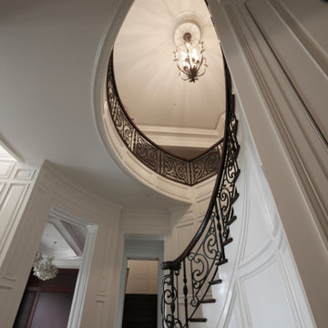 Project #74 | Circular Staircase with Hand-Forged Metal Panels