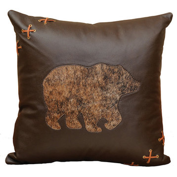 Gallop Bear Cutout Pillow, 18x18 with Fabric Back