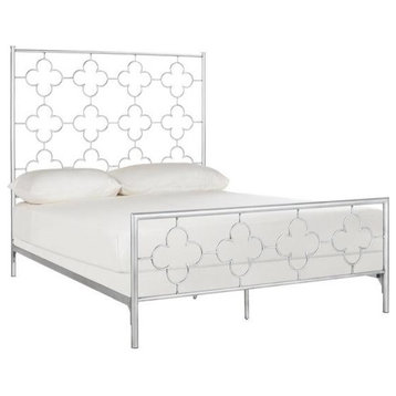 Safavieh Morris Geometric Glam Lattice Metal Bed