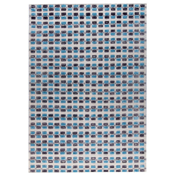 Dayton Rug, Blue/Gray, 4'x6'