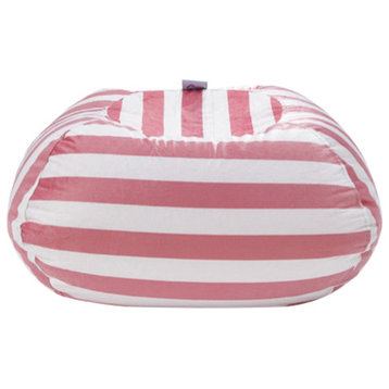 Loungie Bean Bag Covers Microfiber 32" Stripe, Pink