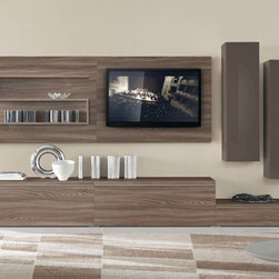 Contemporary Wall Unit VV 3933 - $2,960.00 - Entertainment Centers And Tv Stands