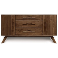 Copeland Audrey 1 Door On Either Side Of 3 Drawers Buffet, Cognac Cherry
