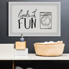 "Laundry Loads of Fun" Framed Painting Print, 30x20