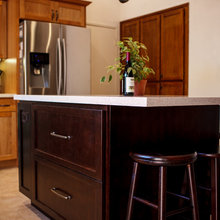 Cherry Kitchen With Big Island