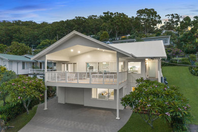 This is an example of a contemporary balcony in Central Coast.