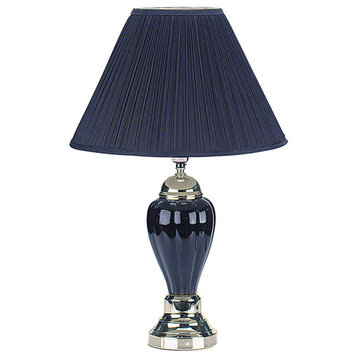 27" Ceramic Table Lamp - Black