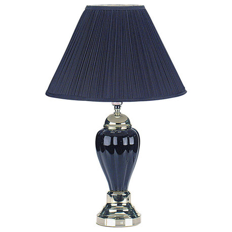 27" Ceramic Table Lamp - Black