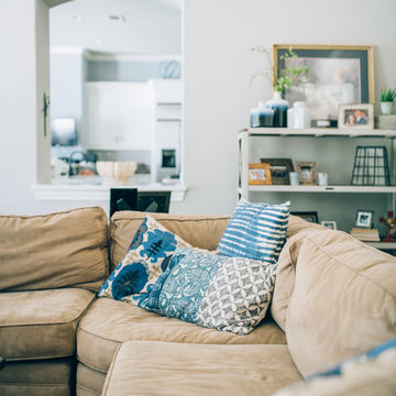 Transitional Living Room - Southlake TX