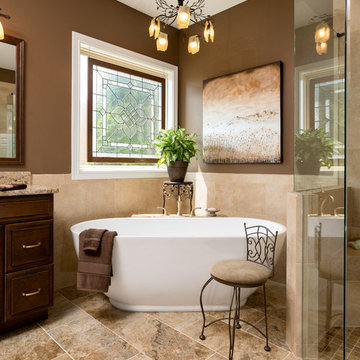 A Warm Cincinnati Bathroom Remodel