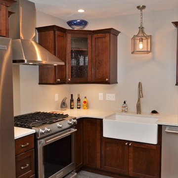 Columbia City, IN. Haas Signature Collection. Dark Cherry Kitchen