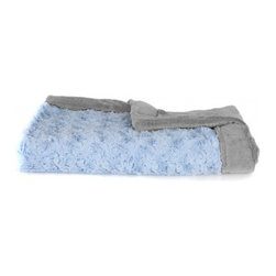 Light Blue Swirl & Gray Lush Blanket - Products