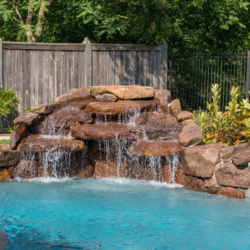 Stand Alone Pergola with Beautiful Pool & Landscaping