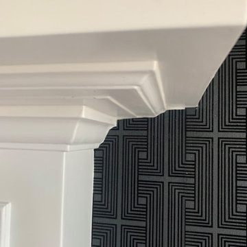 Living Room Accent Wall  (Flock Wallpaper)