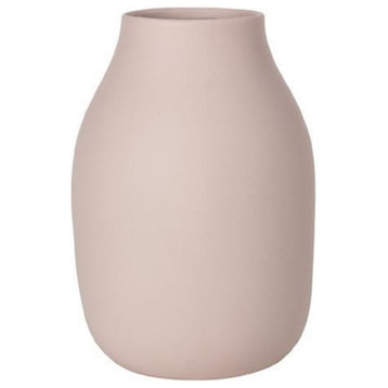 Blomus Colora Porcelain Vase Steel, 8" x 6", Grey