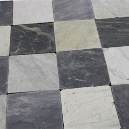 Antique Reclaimed Spanish Grey and White marble - Wall And Floor Tile