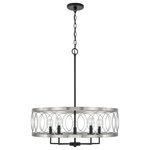 Austin Allen & Co - Austin Allen & Co Madeline - 4 Light Pendant, Black Tie Finish - Airy and artistic, the loop design of this 4-LightMadeline 4 Light Pen Black Tie *UL Approved: YES Energy Star Qualified: n/a ADA Certified: YES  *Number of Lights: 4-*Wattage:60w E12 Candelabra Base bulb(s) *Bulb Included:No *Bulb Type:E12 Candelabra Base *Finish Type:Black Tie