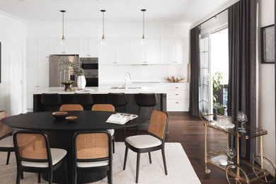 Inspiration for a transitional dining room in Sydney.
