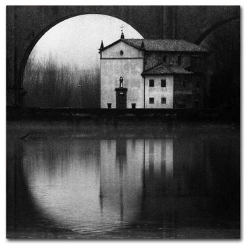 Franco Maffei 'Winter On The Lake' Canvas Art, 35x35