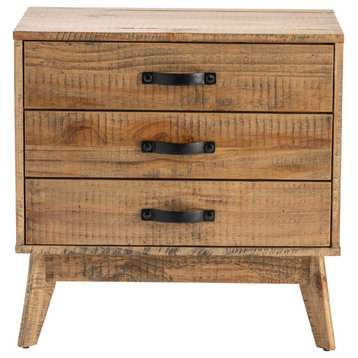 Pleasant Grove Dresser or Chest, Light Brown and Blue and Pink