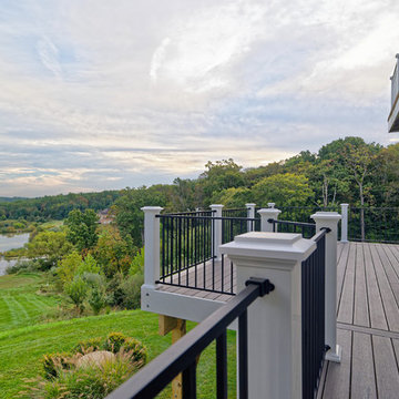 TimberTech Deck with Powder-Coated Iron Railing in Leesburg