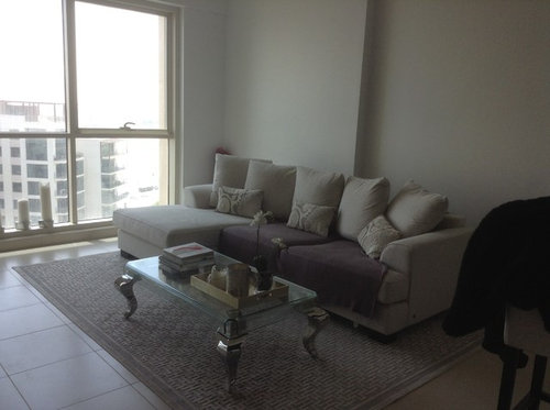 Lounge Decor On An Uneven Wall