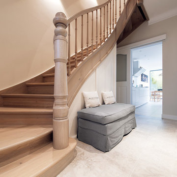 Klassische Treppenanlage in modernisiertem Altbau in Luxemburg-Stadt